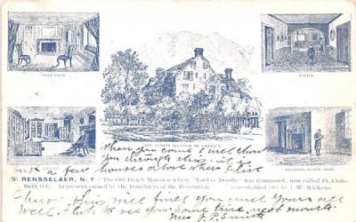 Old Dutch Mansion Rensselaer, New York Postcard