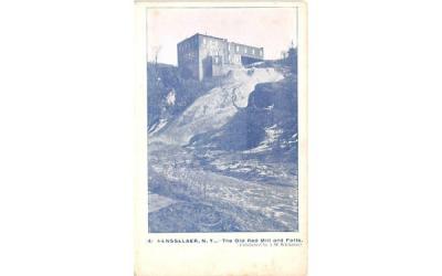Old Red Mill & Falls Rensselaer, New York Postcard
