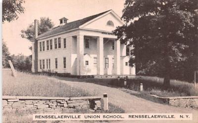 Rensselaerville Union School New York Postcard