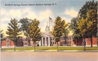 Richfield Springs Central School New York Postcard