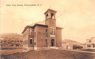 Union Free School Richmondville, New York Postcard