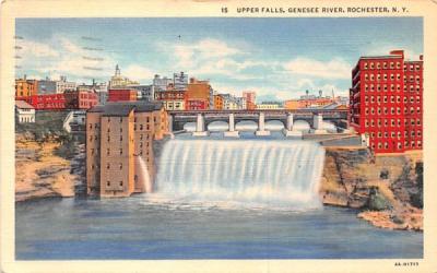 Upper Falls Rochester, New York Postcard