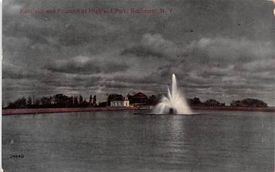 Reservoir & Fountain Rochester, New York Postcard