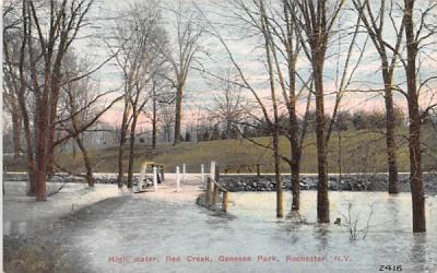 High Water, Red Creek Rochester, New York Postcard