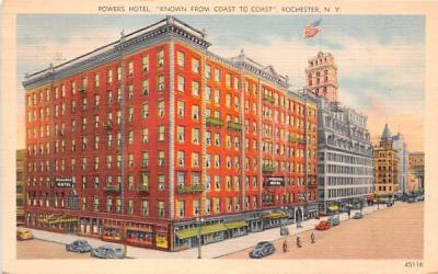 Power Hotel Rochester, New York Postcard