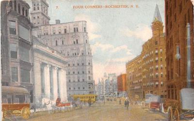 Four Corners Rochester, New York Postcard