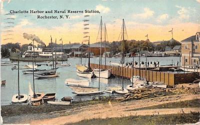 Charlotte Harbor & Naval Reserve Station Rochester, New York Postcard