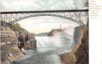Cenesee Lower Falls Rochester, New York Postcard