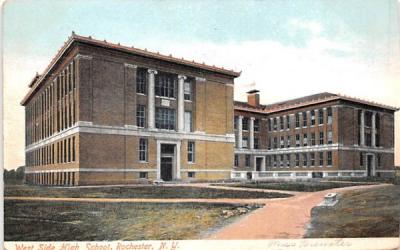 West Side High School Rochester, New York Postcard