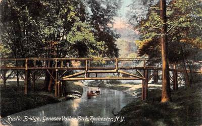 Rustic Bridge Rochester, New York Postcard