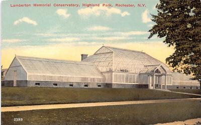 Lamberton Memorial Conservatory Rochester, New York Postcard