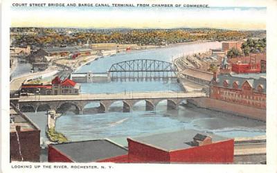Court Street Bridge Rochester, New York Postcard