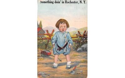 Something doin' Rochester, New York Postcard