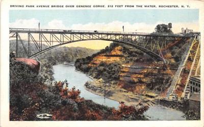 Driving Park Avenue Bridge Rochester, New York Postcard