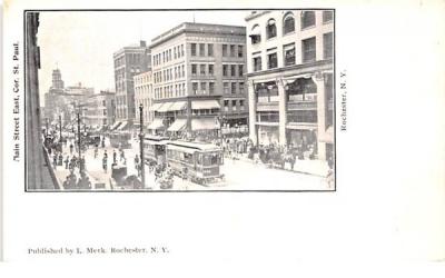 Main Street East Rochester, New York Postcard