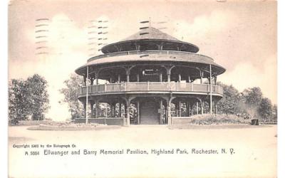 Ellwanger & Barry Memorial Pavilion Rochester, New York Postcard