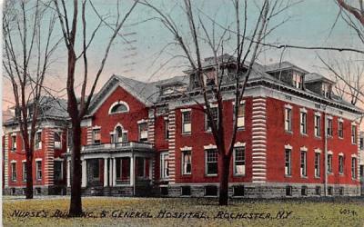 Nurses' Building & General Hospital Rochester, New York Postcard