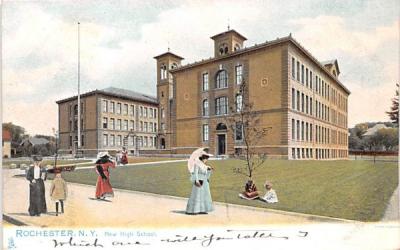 New High School Rochester, New York Postcard
