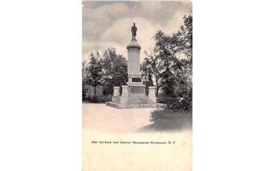Soldiers' & Sailor's Monument Rochester, New York Postcard