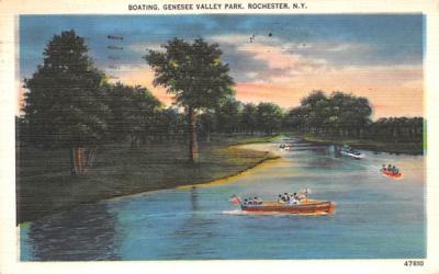 Boating Rochester, New York Postcard