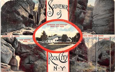 Entrance & Pavilion Rock City, New York Postcard