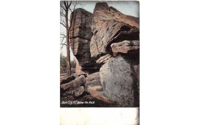 Below the Rock Rock City, New York Postcard
