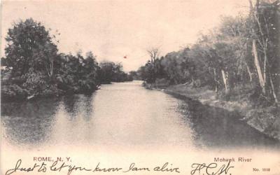 Mohawk River Rome, New York Postcard