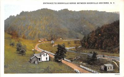 Entrance to Boonville Gorge Rome, New York Postcard