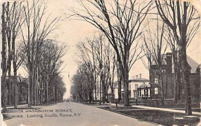 North Washington Street Rome, New York Postcard