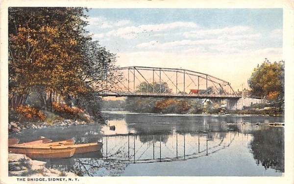 The Bridge Sidney, New York Postcard