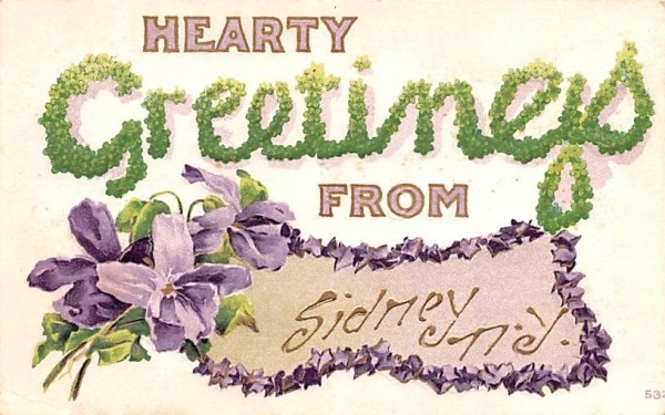 Greetings from Sidney, New York Postcard