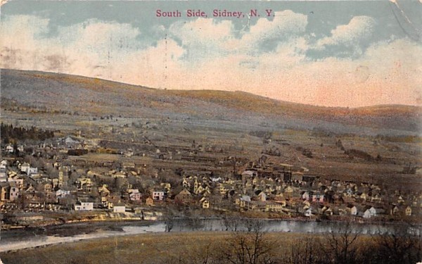 South Side Sidney, New York Postcard