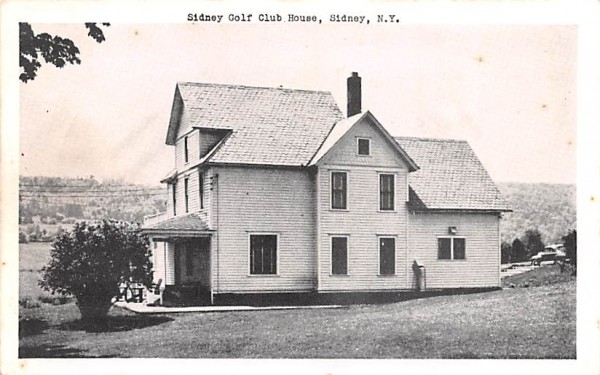 Sidney Golf Club House New York Postcard