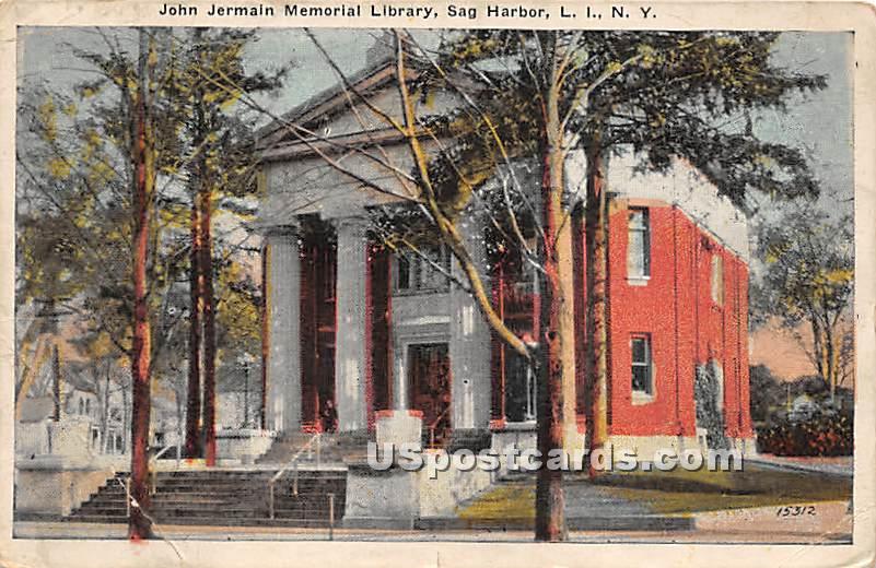 John Jermain Memorial Library - Sag Harbor, New York NY Postcard
