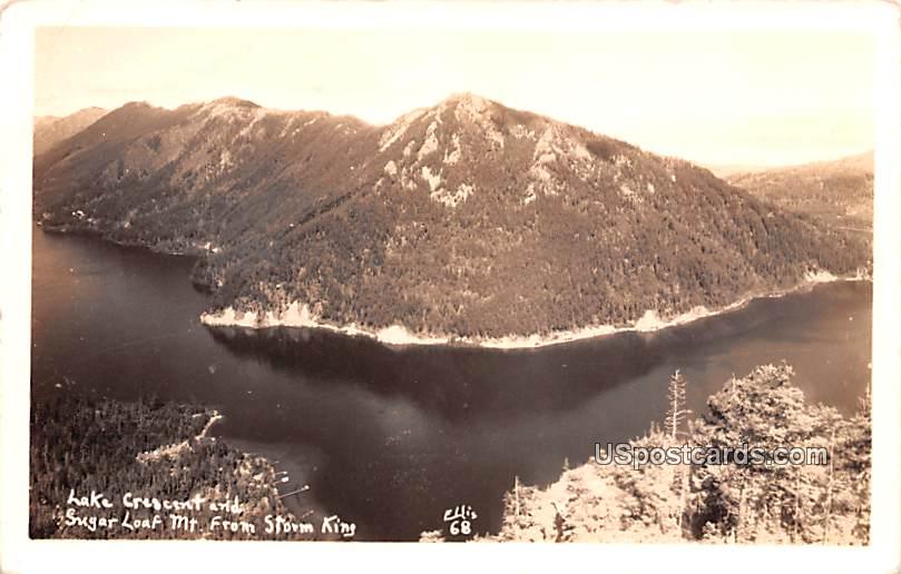 Lake Crescent - Sugar Loaf Mountain, New York NY Postcard