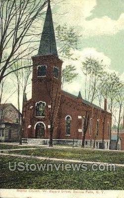Baptist Church - Seneca Falls, New York NY Postcard