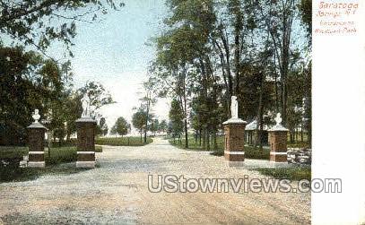Woodlawn Park - Saratoga Springs, New York NY Postcard
