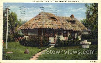 Thatched Cottage at Olcotts - Saratoga Springs, New York NY Postcard
