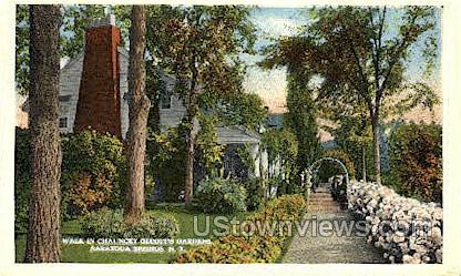 Chauncey Olcott's Gardens - Saratoga Springs, New York NY Postcard