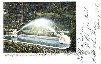 Mr. Canfield's Park - Saratoga Springs, New York NY Postcard