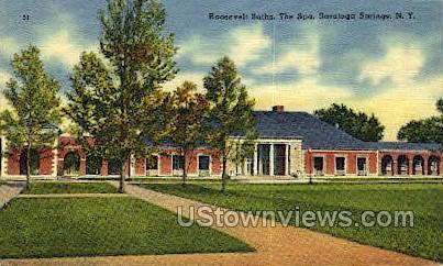 Roosevelt Bath - Saratoga Springs, New York NY Postcard