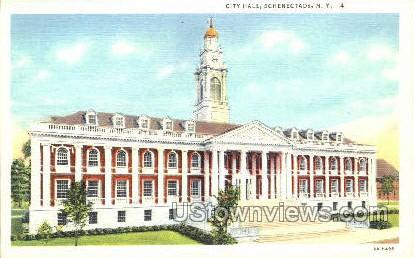 City Hall - Schenectady, New York NY Postcard