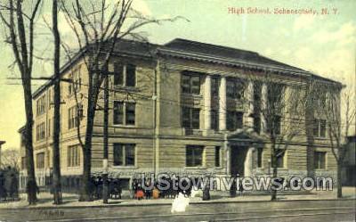 High School, Schenectady - New York NY Postcard