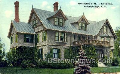 Residence of G.E. Emmons - Schenectady, New York NY Postcard