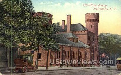 State Armory - Schenectady, New York NY Postcard