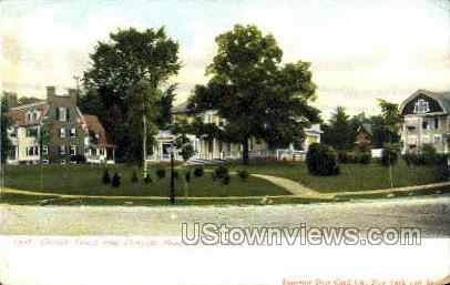 Corner Lenox & Douglas Roads - Schenectady, New York NY Postcard