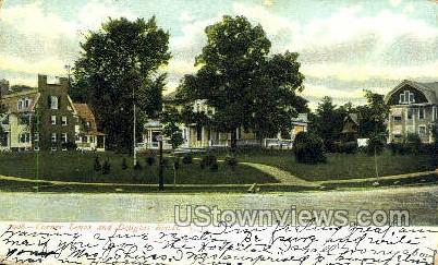 Corner Lenox & Douglas Roads - Schenectady, New York NY Postcard