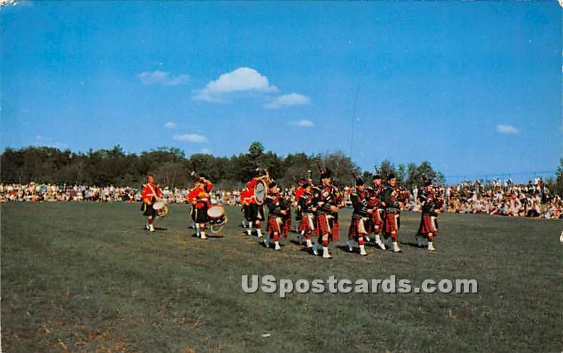 Bagpipers, Annual Scottish Games - Schenectady, New York NY Postcard