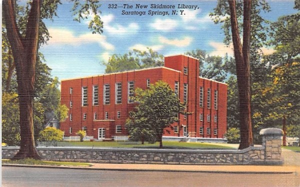 New Skidmore Library Saratoga Springs, New York Postcard