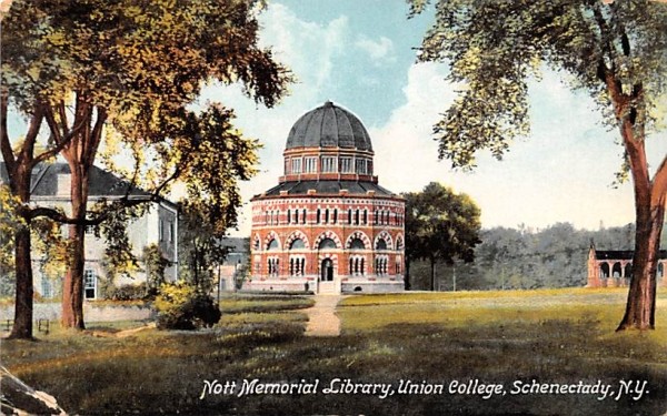 Nott Memorial Library Schenectady, New York Postcard